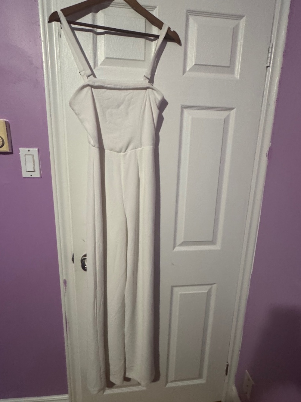 White Zipper Jumpsuit